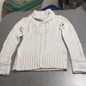 BONGO  womens knit  sweater size XL color cream with some shimmer